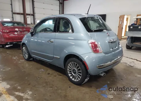 2013 Fiat 500 Lounge from USA, damaged, VIN 3C3CFFCR9DT743200